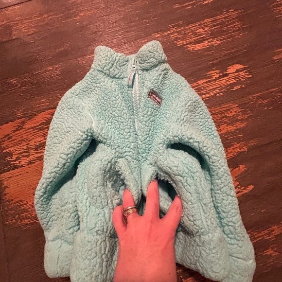 Eddie Bauer 3T Light Blue Sherpa Jacket, great used condition. So thick&warm! - Picture 6 of 7